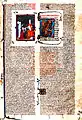 Page illustrée de miniatures du sixième livre des Décrétales