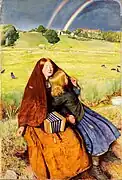 Jeune fille aveugle, de Millais, 1856.