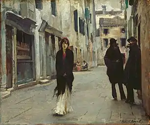 Une rue de Venise, 1880-1882,National Gallery of Art, Washington.