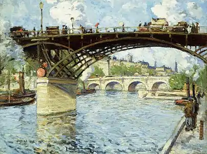 View of the Seine par Jonas Lie, 1909, Cummer Museum of Art and Gardens&nbsp;(en).