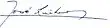 Signature de José Linhares