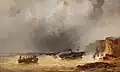 Naufrage d'un bateau à vapeur, 1858.