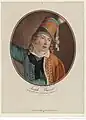 Joseph Barra. Il nourrissoit sa mere et mourut pour sa patrie (1794). Gravure d'Angélique Allais