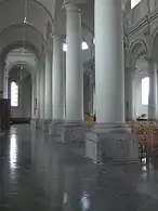 Alignement de colonnes de style toscan