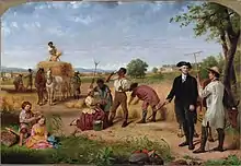 Junius Brutus Stearns, Washington en fermier à Mount Vernon, 1851