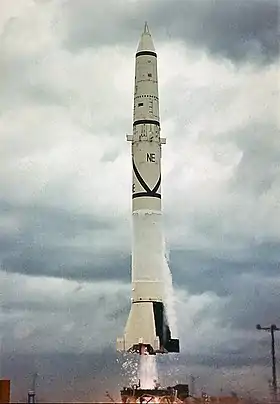 Décollage du Jupiter-A no. CC-39.