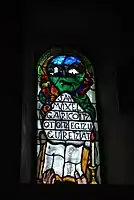 Vitrail dédié à Michel Garicoïts.