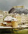 Pavel Künl, Vue de Ljubljana (1847).