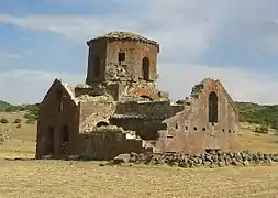 L'Église rouge, construite au VIe&nbsp;siècle dans le district de Güzelyurt.