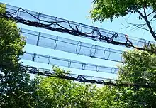 Passage pour petits mammifères (au-dessus d'un chemin), Wildwood Trust, Kent.