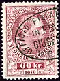 60 kr gravé, oblitération italienne