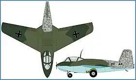 vue en plan de l’avion