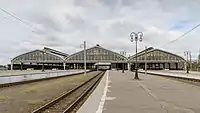 Le sud de la gare actuelle.