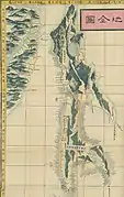 Carte japonaise de "Karafuto", 1823.