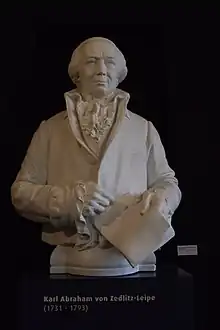 Buste de Karl Abraham von Zedlitz (1731-1793)
