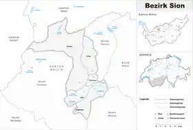 Localisation de District de Sion