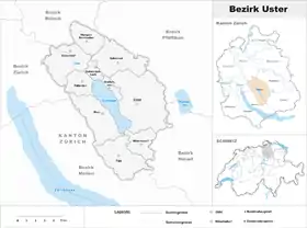 Localisation de District d'Uster