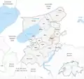 Carte mettant en évidence la forêt dans le district du Lac.