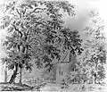 Gravure du château par Augustijn Claterbos (1754-1822).