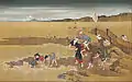 Hokusai, Collecte de coquillages, XIXe&nbsp;siècle.