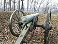 Canon sur le champ de bataille de Kennesaw Mountain