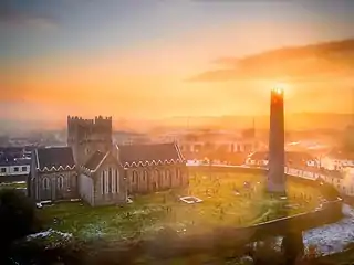 Vue générale en fin de journée.