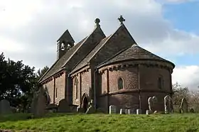 Église de Sainte-Marie et Saint-David à Kilpeck, construite au XIIe&nbsp;siècle.