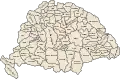 Les 64 comitats de la Grande Hongrie.