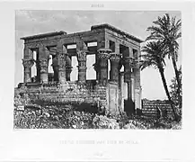 Kiosque en décembre 1839, par Pierre-Gustave Joly de Lotbinière.
