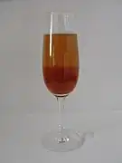 Kir royal au champagne.