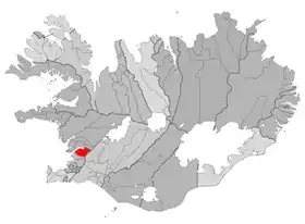Localisation de Kjósarhreppur