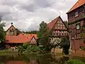 Le moulin et les bâtiments agricoles