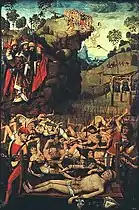 Martyre des Dix Mille, Maître du Retable de Hildesheim, XVe siècle, Wallraf-Richartz-Museum.