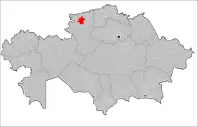 Localisation de District de Kostanaï