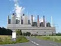 Centrale thermique de Neurath en 2009, la 2e&nbsp;plus grande centrale lignite d'Europe après Bełchatów (Pologne).