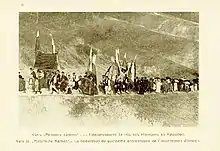 Célébration du 15e anniversaire des événements de Kruševo en 1918 pendant l'occupation bulgare.