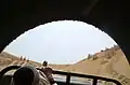 À bord d'une voiture tout terrain