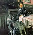 Portrait de Yulia Koustodiéva (sa femme) (1903).