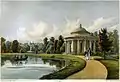 Vue de la gloriette dénommée en l'honneur de l'impératrice Marie Féodorovna