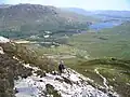 L'abbaye de Kylemore depuis Diamond Hill.