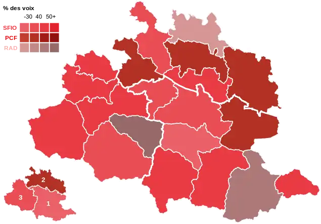Liste en tête dans chaque canton.