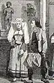 Paysans du Faouët église Saint-Fiacre (lithographie, 1845)