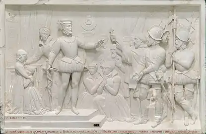 Léonor Chabot, comte de Charny, sauve du massacre de la Saint-Barthélemy les Huguenots de cette province en refusant d’exécuter les ordres de Charles&nbsp;IX.