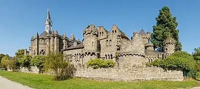 Le château du Löwenburg&nbsp;(de), en septembre 2021