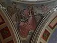 L'évangéliste Luc tenant la représentation de la Vierge à l'Enfant. Il serait le premier à représenter ces deux personnages.