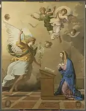 L'Annonciation, Eustache Le Sueur, 1652, musée du Louvre