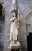 Statue de sainte Jeanne d'Arc.