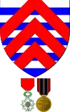 Sur les armoiries de Bernard de La Rochefoucauld (2e&nbsp;médaille à d.).
