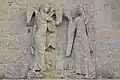 Haut relief de l'Annonciation.