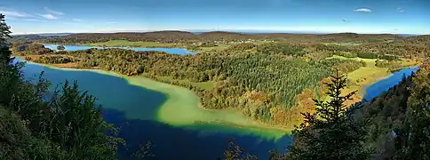 Le belvédère des quatre lacs.